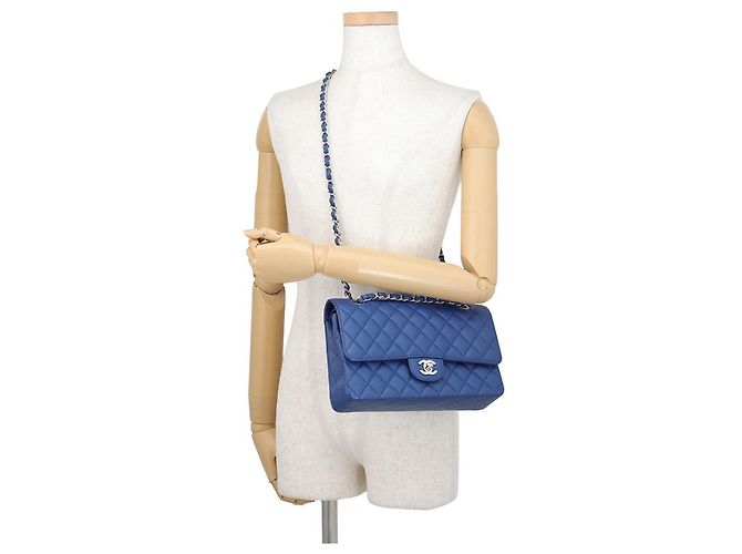 Borsa a tracolla Chanel Matelassé Blue - vista 5