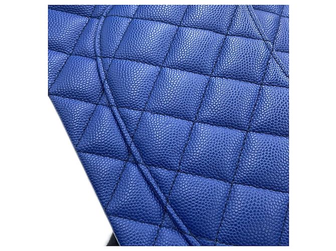 Borsa a tracolla Chanel Matelassé Blue - vista 9