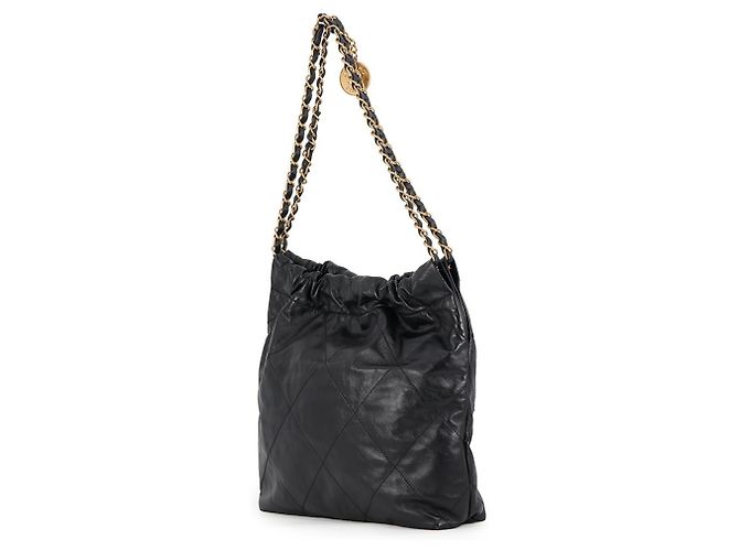 Chanel 22 Borsa a tracolla Chanel Matelassé in nero - vista 2