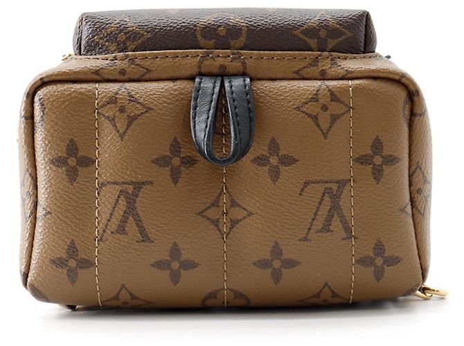 Louis Vuitton Monogram Reverse Palm Springs Backpack MINI M44872 Preto - vista 3