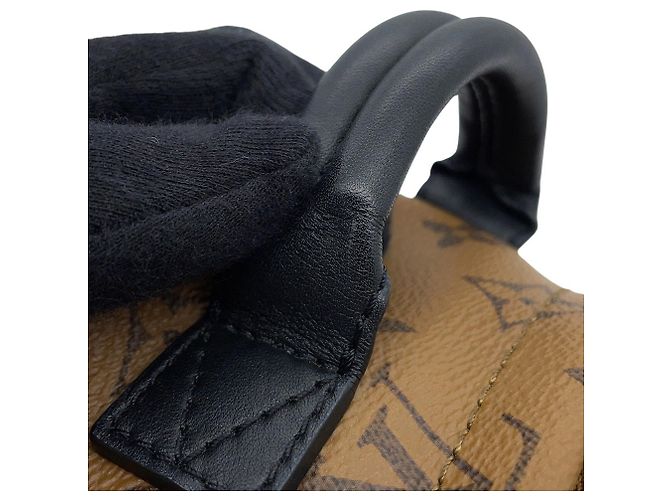 Louis Vuitton Monogram Reverse Palm Springs Backpack MINI M44872 Preto - vista 8