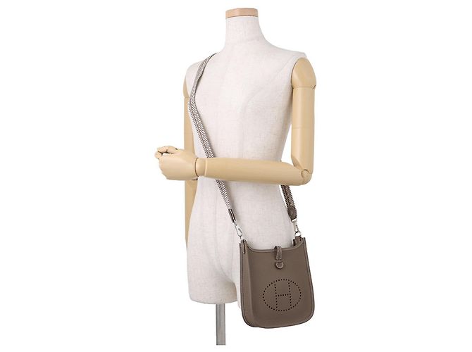 Hermès Hermes Evelyne TPM Schultertasche Taupe - Ansicht 4