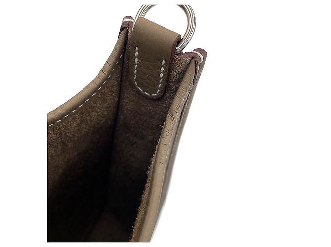 Hermès Hermes Evelyne TPM Schultertasche Taupe - Ansicht 8