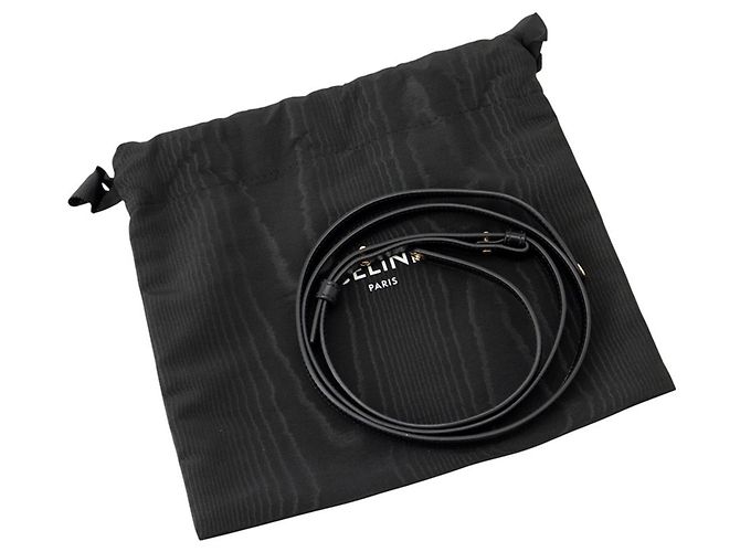 Céline Sac à épaule Celine Triomphe Mini Claude Noir - vue 17