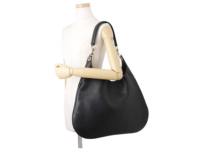 Gucci Schultertasche GUCCI B Medium Leather Schwarz - Ansicht 4