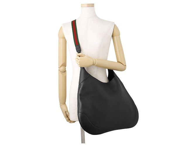 Gucci Schultertasche GUCCI B Medium Leather Schwarz - Ansicht 5