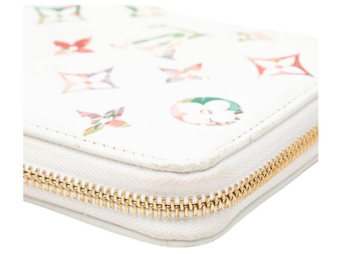 Louis Vuitton Monogram Zippy Wallet Weiß Mehrfarben - Ansicht 7