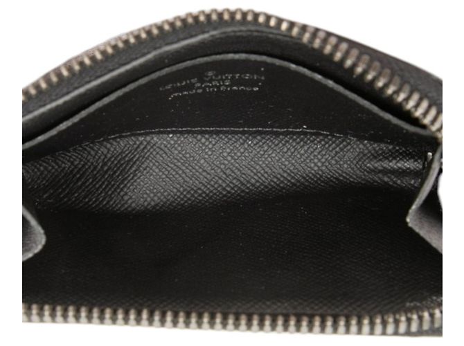 Louis Vuitton Monogram Eclipse Coin Purse Black - view 4