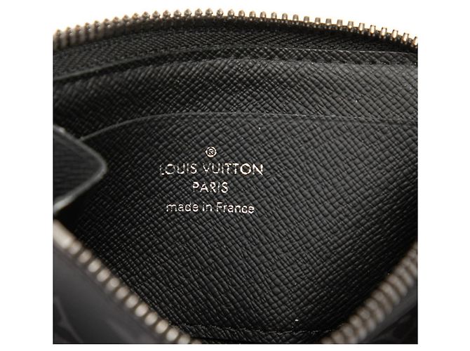 Louis Vuitton Monogram Eclipse Coin Purse Black - view 5