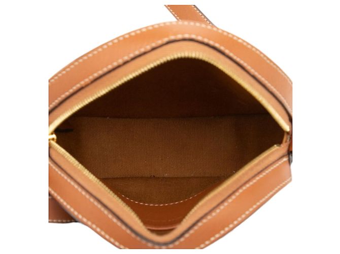 Céline Borsa a tracolla rotonda Celine Triomphe Marrone Nero - vista 4