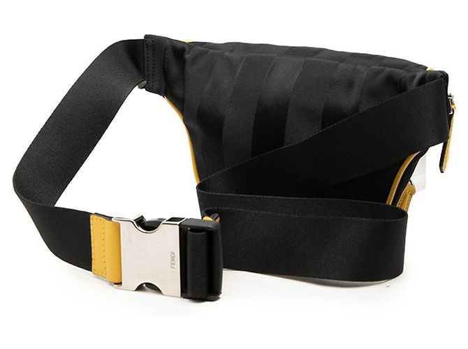 Fendi Body Bag Waist 7VA483 Negro Amarillo - vista 2