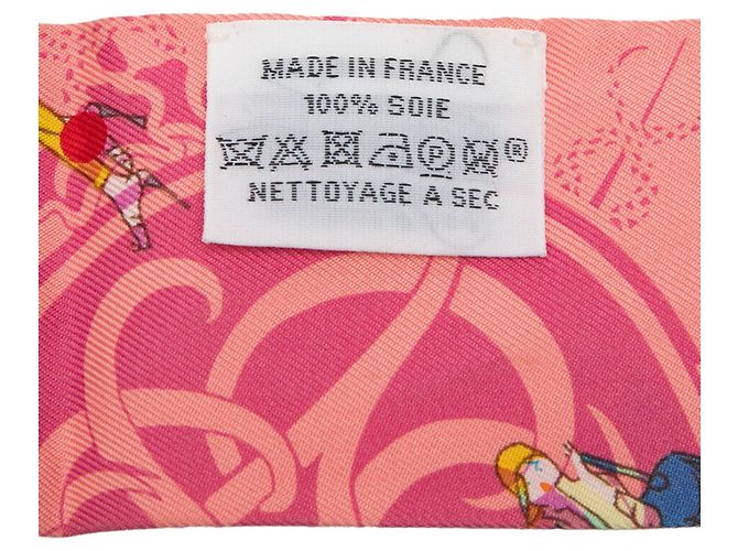 Hermès Pañuelo Hermes Twilly Ex-Libris Les Parisiennes Rosa Multicolor - vista 4