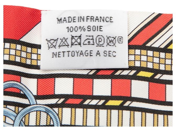 Hermès Hermes Twilly Brides et Gris Schal Rot Mehrfarben - Ansicht 5