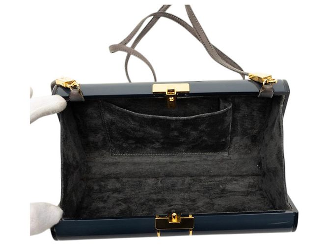 Gucci Interlocking G Crossbody Shoulder Bag Marineblau - Ansicht 4