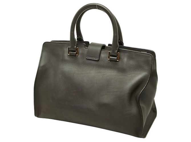 Autre Marque Borsa a mano Saint Laurent Cassandra Baby Cabas Marrone scuro - vista 2