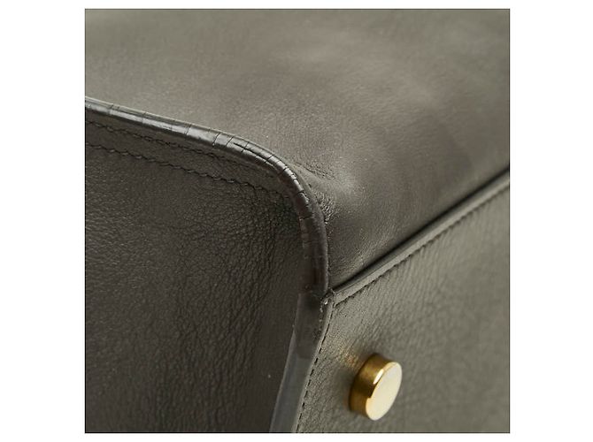 Autre Marque Borsa a mano Saint Laurent Cassandra Baby Cabas Marrone scuro - vista 7