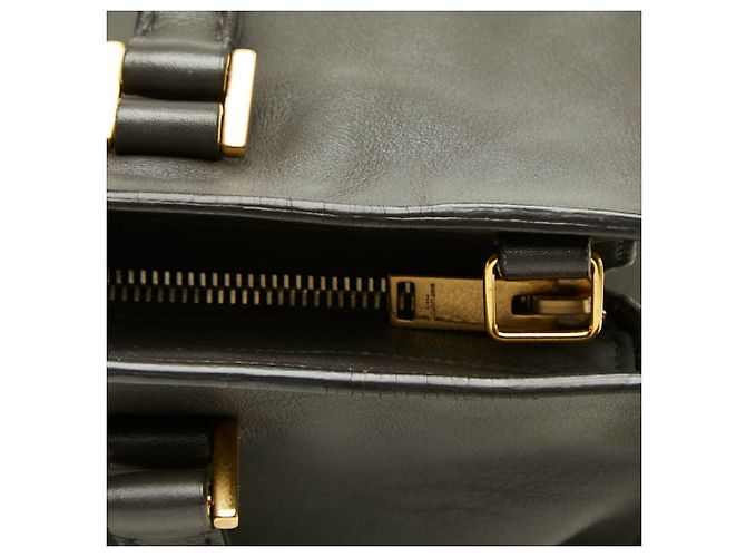 Autre Marque Borsa a mano Saint Laurent Cassandra Baby Cabas Marrone scuro - vista 9