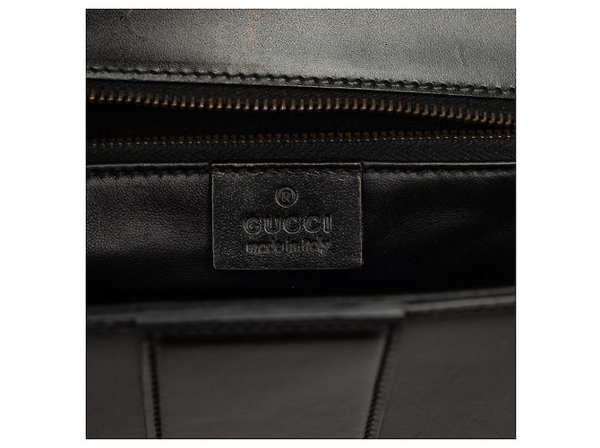 Bolsa de mão Gucci em couro preto - vista 6