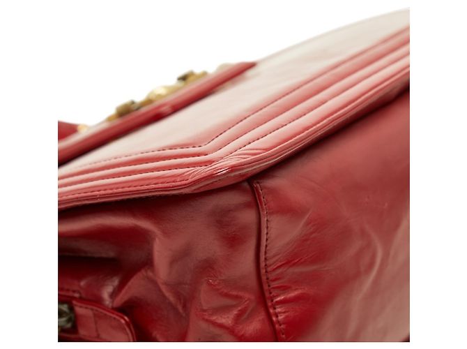 Borsa Tote Chanel Coco Mark Boy 32 con catena Rosso - vista 5