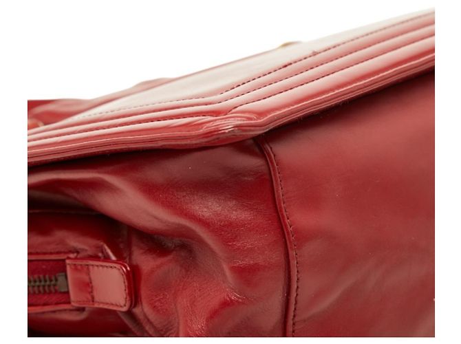 Borsa Tote Chanel Coco Mark Boy 32 con catena Rosso - vista 7