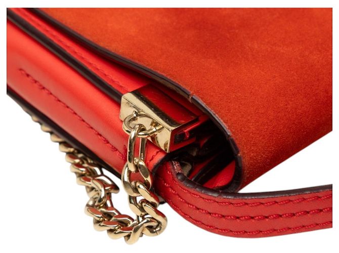 Borsa a tracolla Chloé Faye Rosso - vista 4