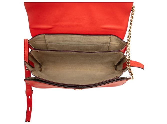 Borsa a tracolla Chloé Faye Rosso - vista 5