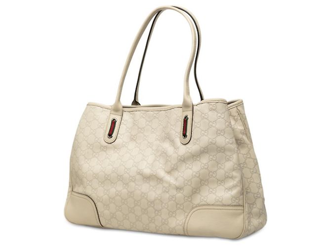 Bolso Tote Gucci Guccissima Shoulder 293589 Blanco - vista 2