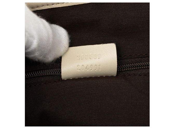 Bolso Tote Gucci Guccissima Shoulder 293589 Blanco - vista 6