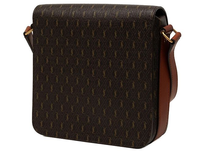 Autre Marque Saint Laurent Le Monogram Medium Satchel Marrone - vista 2