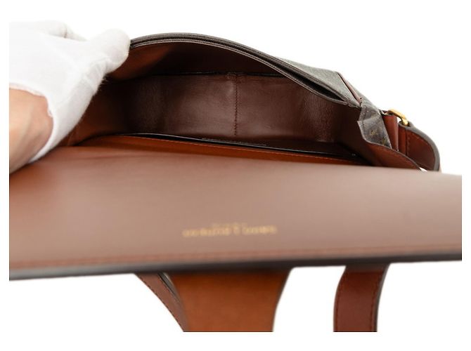 Autre Marque Saint Laurent Le Monogram Medium Satchel Marrone - vista 4