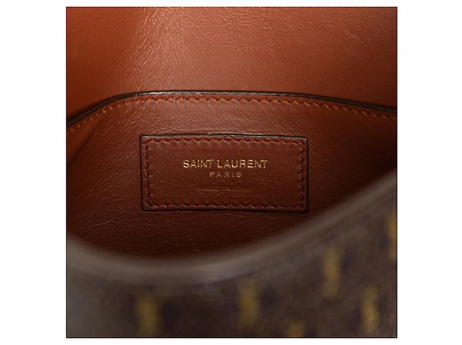 Autre Marque Saint Laurent Le Monogram Medium Satchel Marrone - vista 5