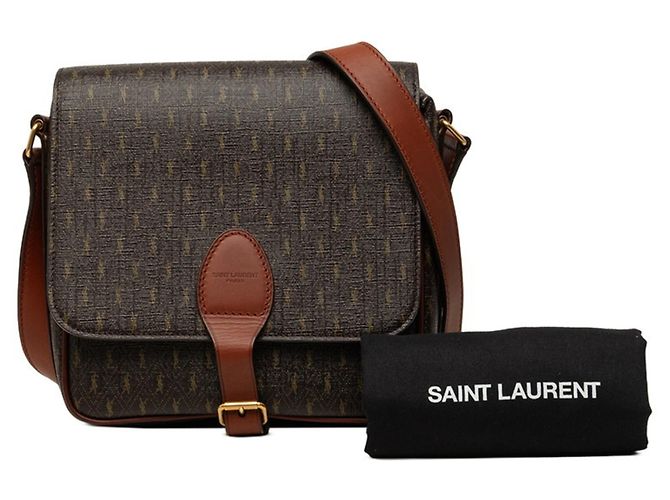 Autre Marque Saint Laurent Le Monogram Medium Satchel Marrone - vista 7