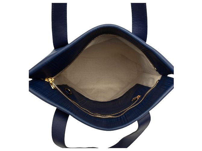 Bolso Tote Loewe Anagram Shopper Azul - vista 4