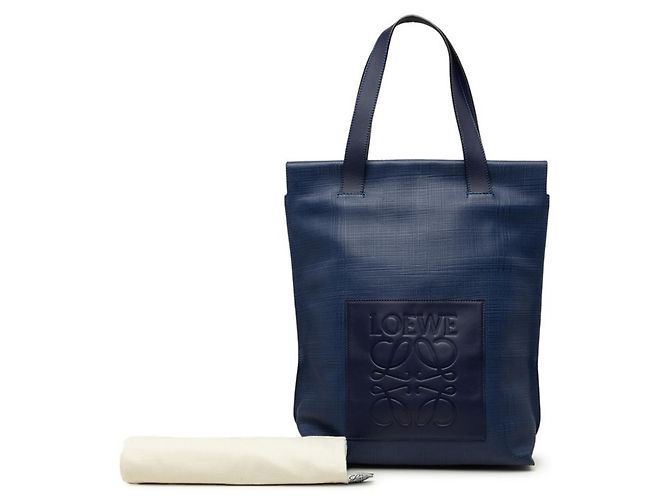 Bolso Tote Loewe Anagram Shopper Azul - vista 7