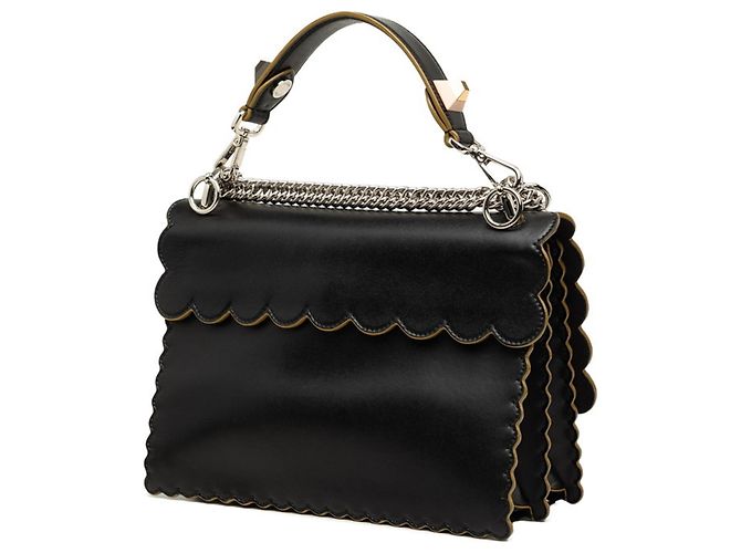 Borsa a mano Fendi Kanai Borsa a tracolla con catena Nero - vista 2