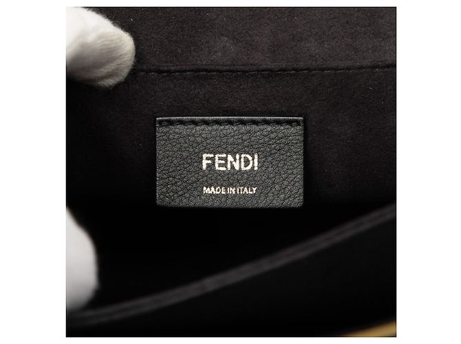 Borsa a mano Fendi Kanai Borsa a tracolla con catena Nero - vista 5