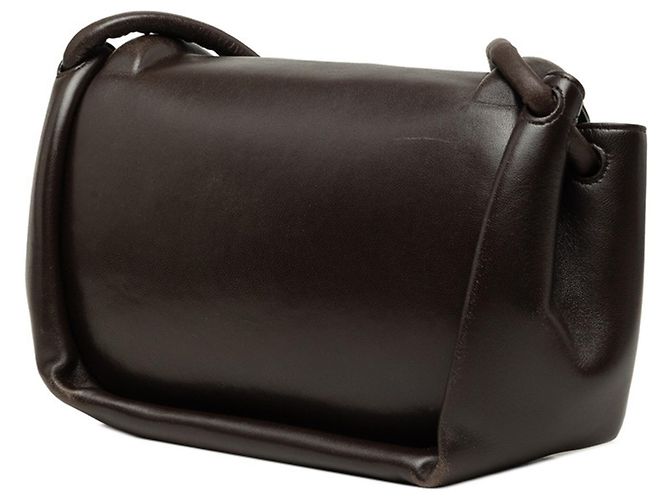 Borsa a tracolla Bottega Veneta Beak Marrone - vista 2