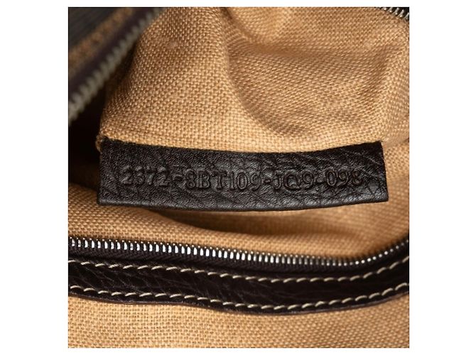 Borsa a tracolla Fendi Zucca Logo Plate Marrone - vista 5