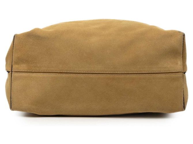 Borsa Tote Loewe Anagram Flamenco Marrone - vista 3