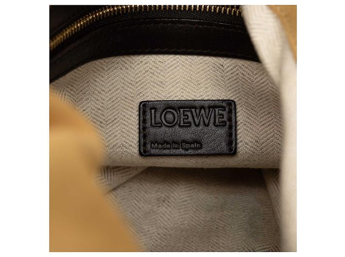 Borsa Tote Loewe Anagram Flamenco Marrone - vista 5