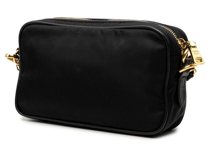 Borsa a tracolla Prada con placca logo triangolare Nero - vista 2