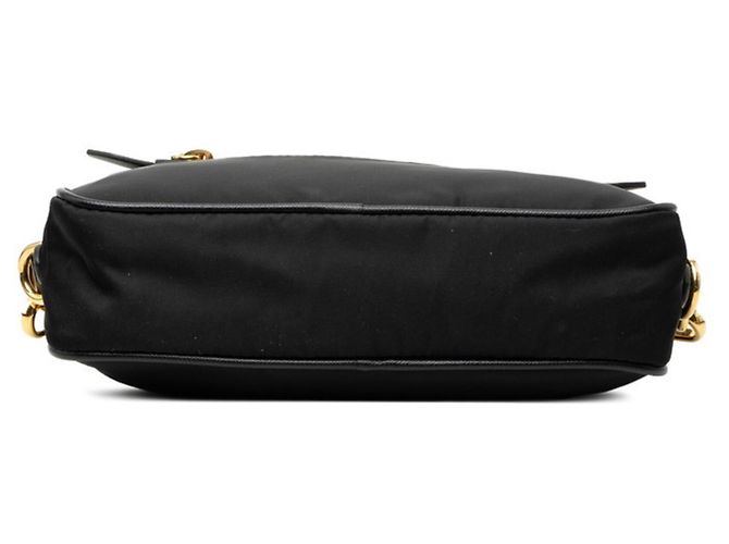 Borsa a tracolla Prada con placca logo triangolare Nero - vista 3