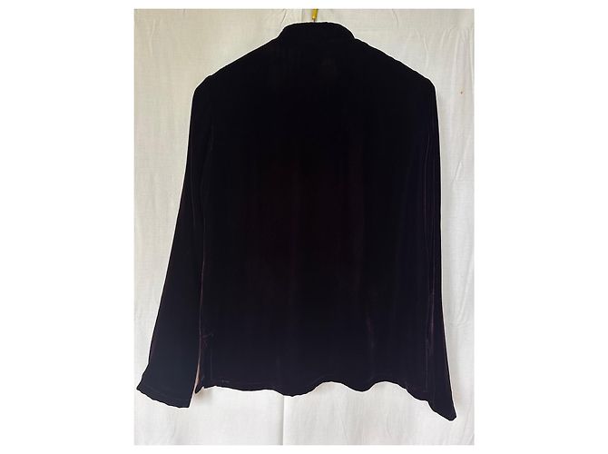 Autre Marque Blouse Sharon Baghai en velours violet - vue 3