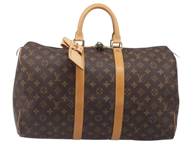 LOUIS VUITTON Monogram Keepall 45 Boston Bag M41428 LV Auth 201506V Monogramma - vista 13