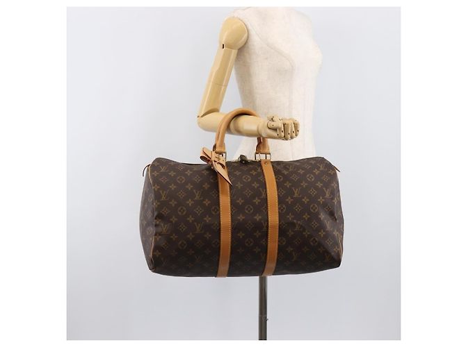 LOUIS VUITTON Monogram Keepall 45 Boston Bag M41428 LV Auth 201506V Monogramma - vista 22