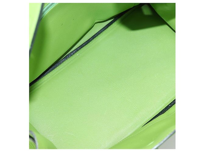 Hermès Borsa a mano HERMES Birkin 35 in pelle Taurillon Verde Argento Auth LN220SM - vista 28