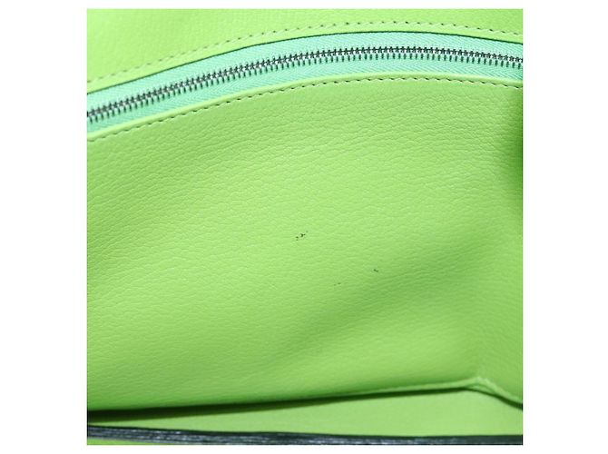 Hermès Borsa a mano HERMES Birkin 35 in pelle Taurillon Verde Argento Auth LN220SM - vista 31