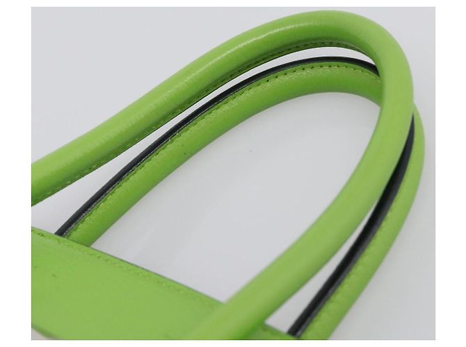 Hermès Borsa a mano HERMES Birkin 35 in pelle Taurillon Verde Argento Auth LN220SM - vista 8