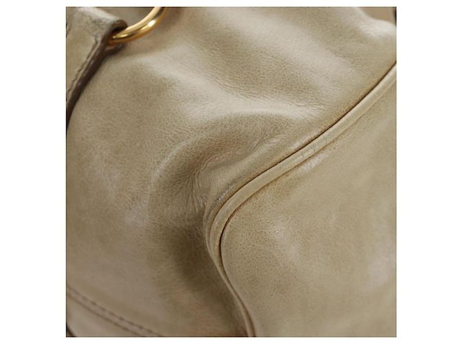 Miu Miu Handtasche Vitellolux 2way Beige Gold Auth 202535M Golden - Ansicht 14