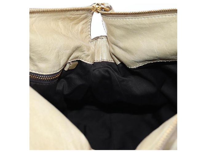 Miu Miu Handtasche Vitellolux 2way Beige Gold Auth 202535M Golden - Ansicht 21